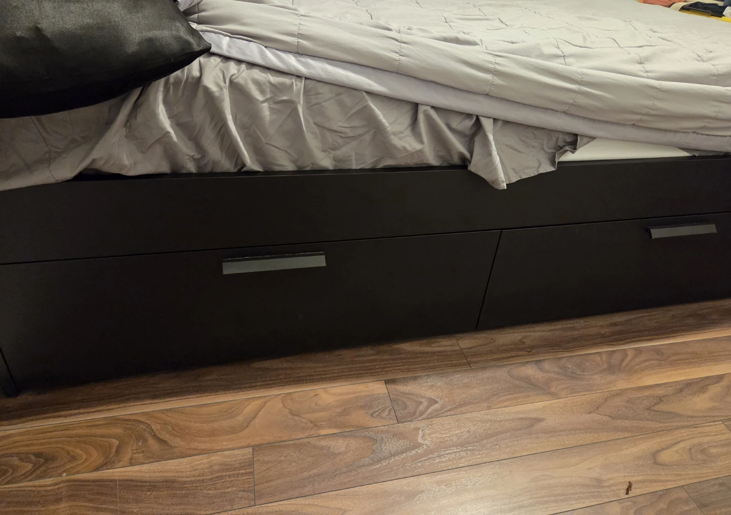 IKEA BRIMNES Bed Frame with Storage Drawers