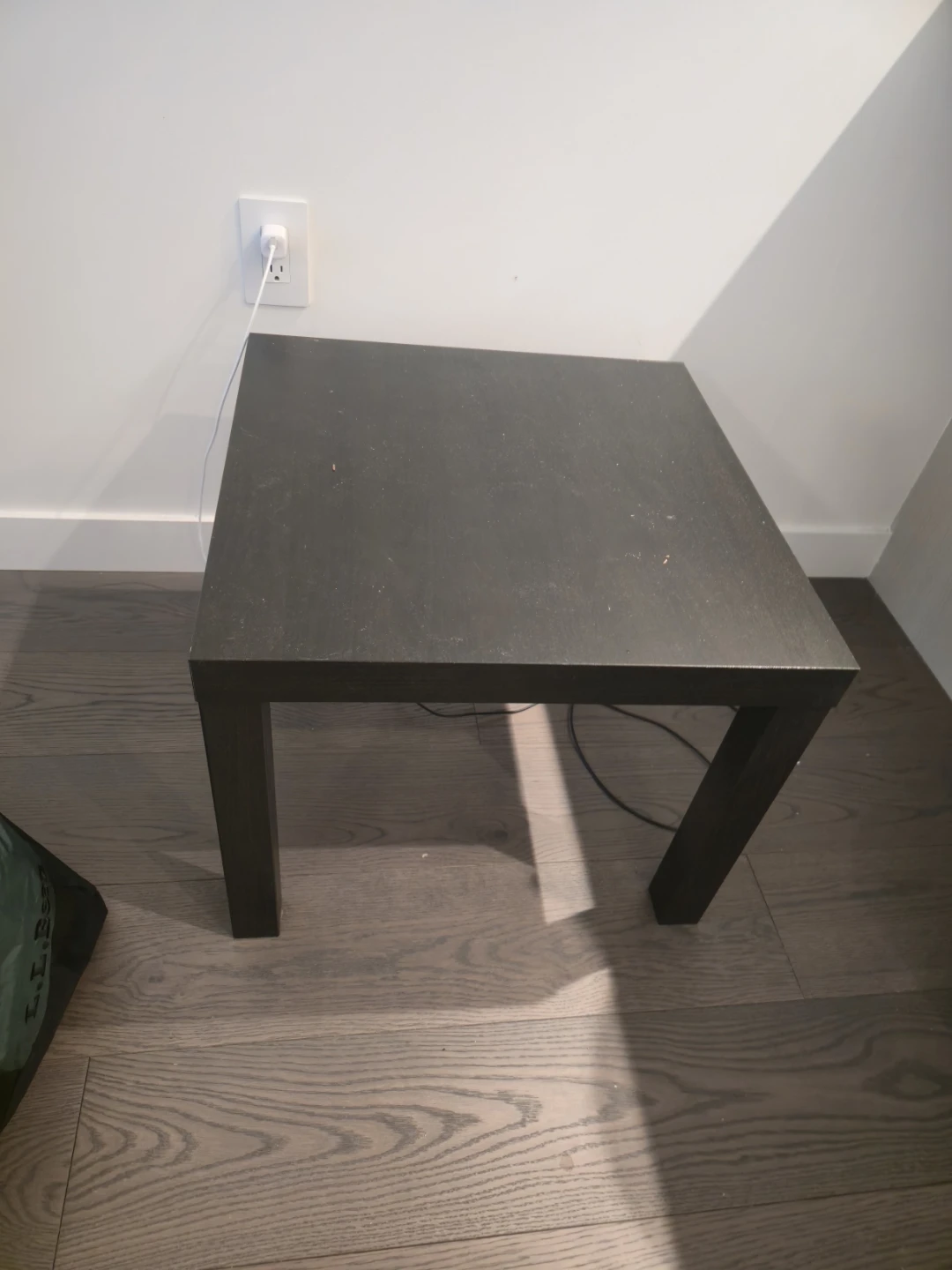 Dark Square Side Table