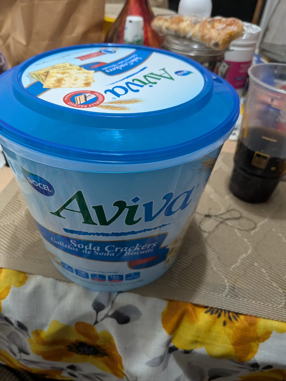 Aviva Soda Crackers Biscuits - Empty Container Only⚽