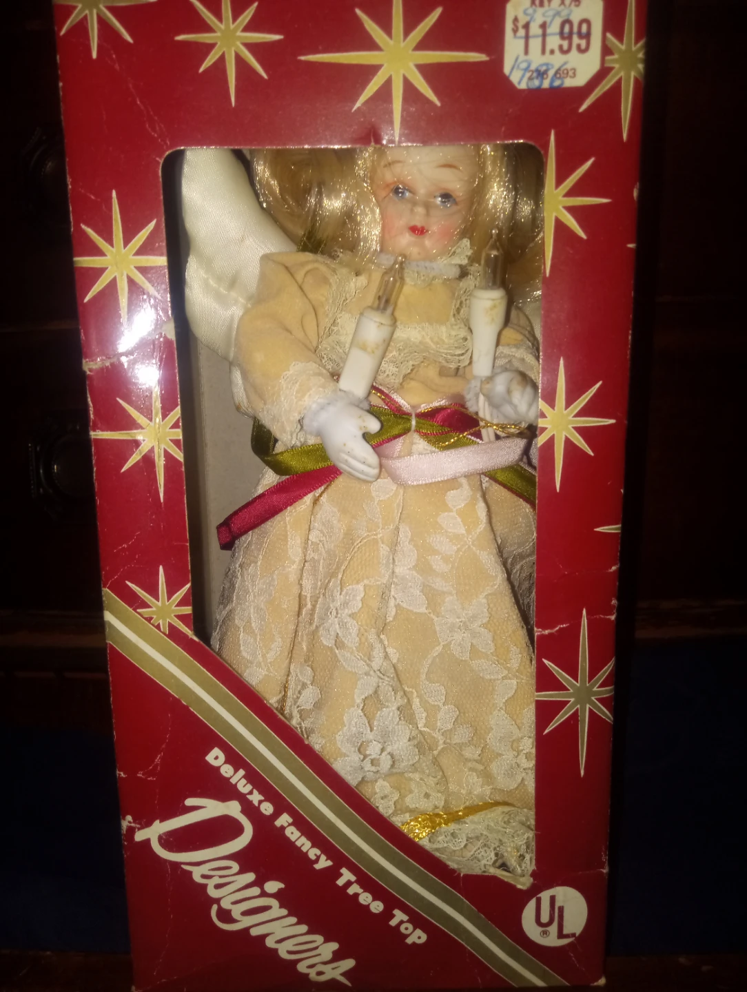 Deluxe Fancy Tree Top Angel Decor 1986