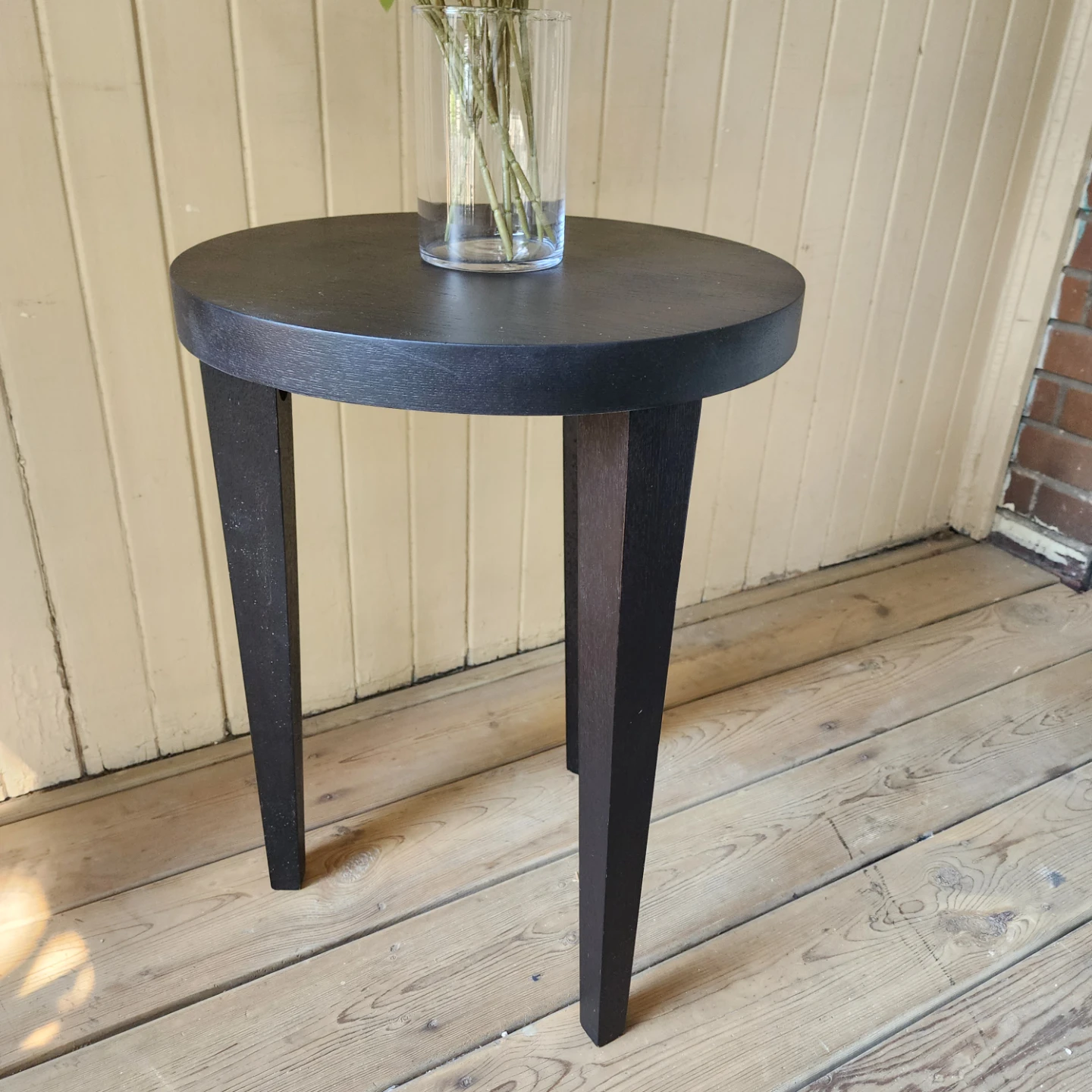 Black Round Side Table - photo 2