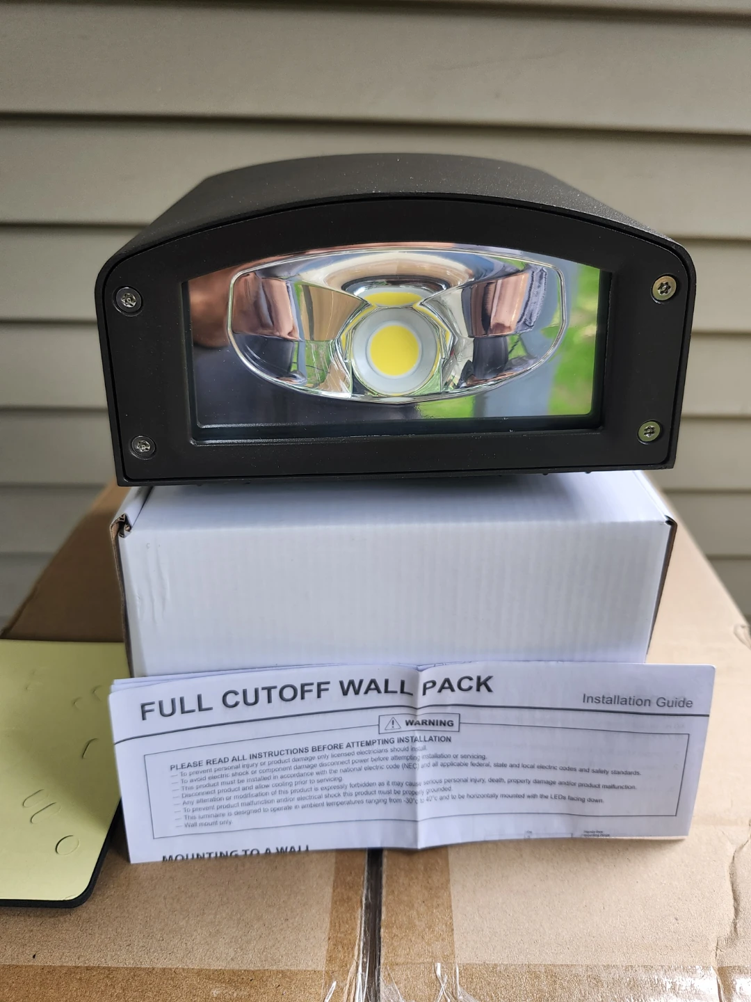 Outdoor Security Wall Pack Light - 2 Pack