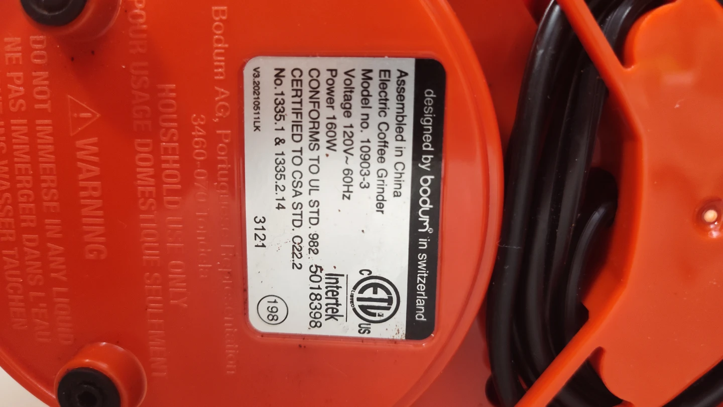 Bodum Electric Coffee Grinder - photo 3