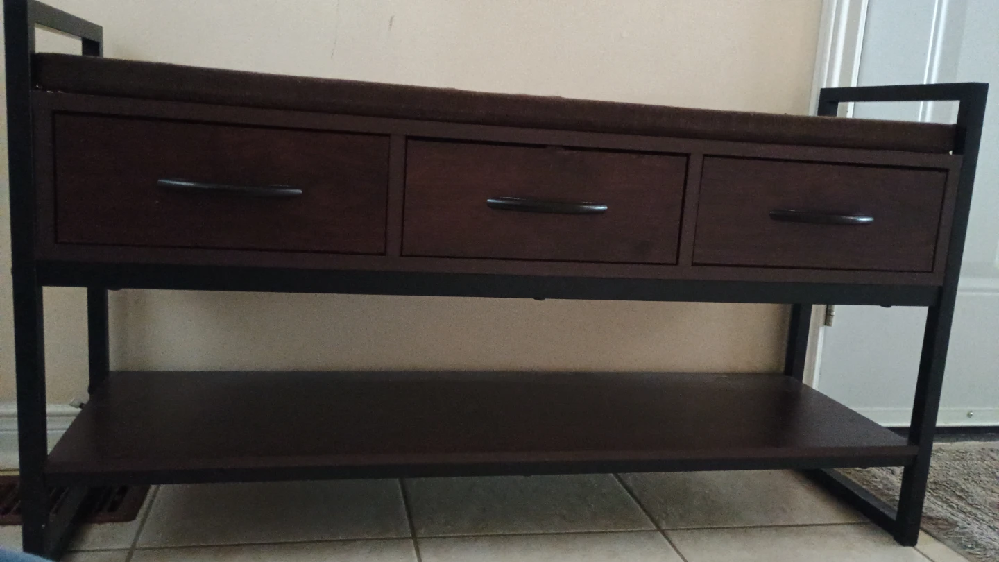 Entryway Bench with Storage Drawers