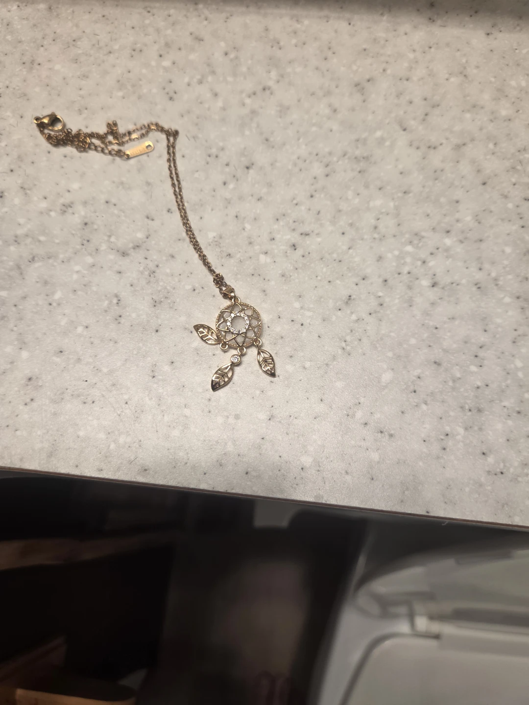 Rose Gold Dreamcatcher Necklace