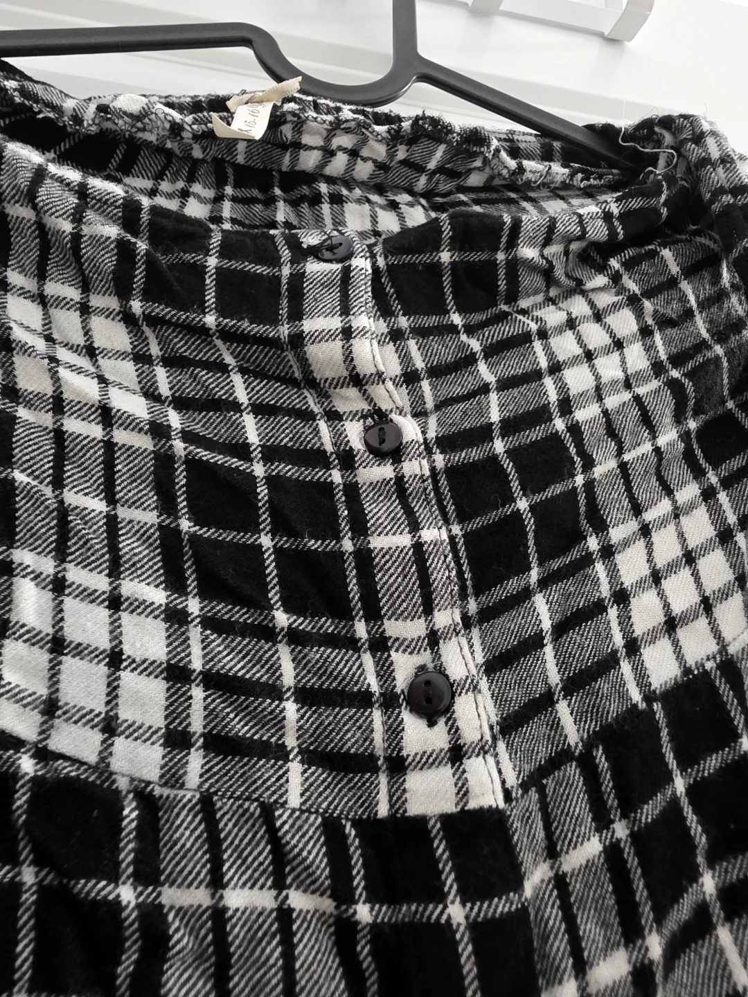 Checkered black and white skirt - photo 3