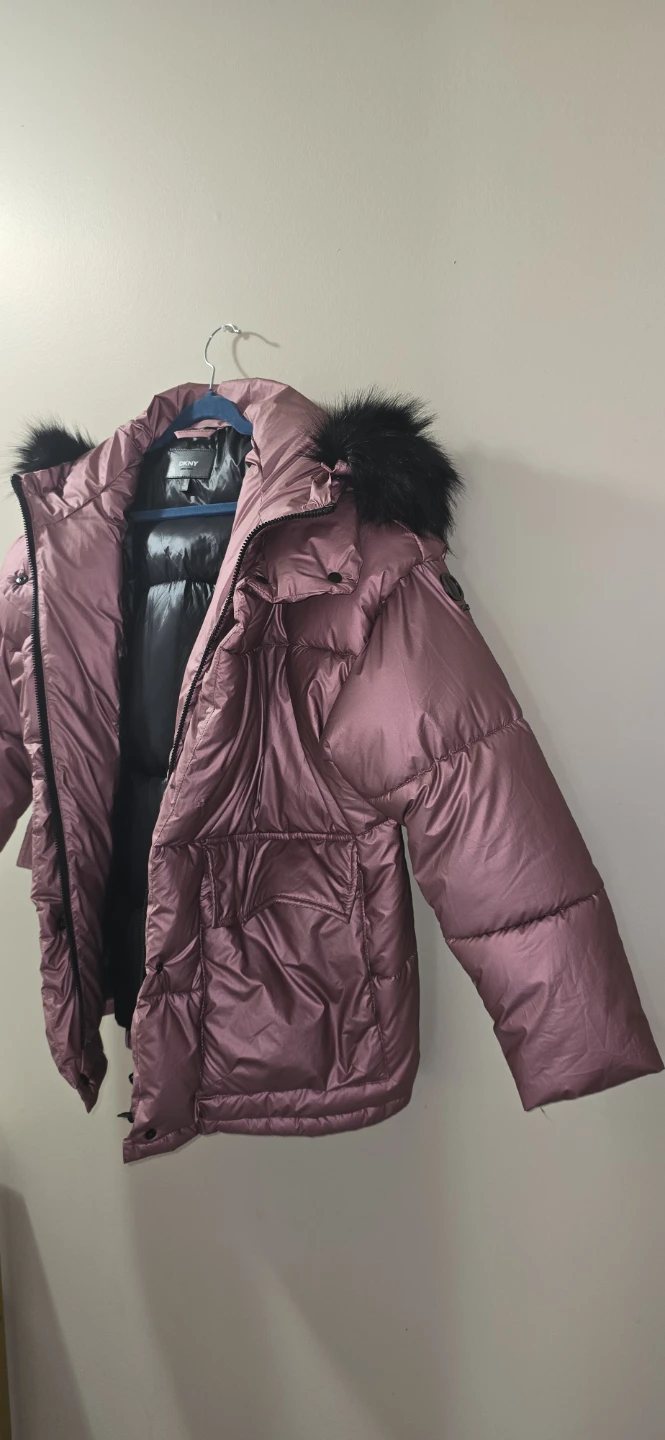 DKNY Puffer Jacket XL Pink Metallic - photo 2