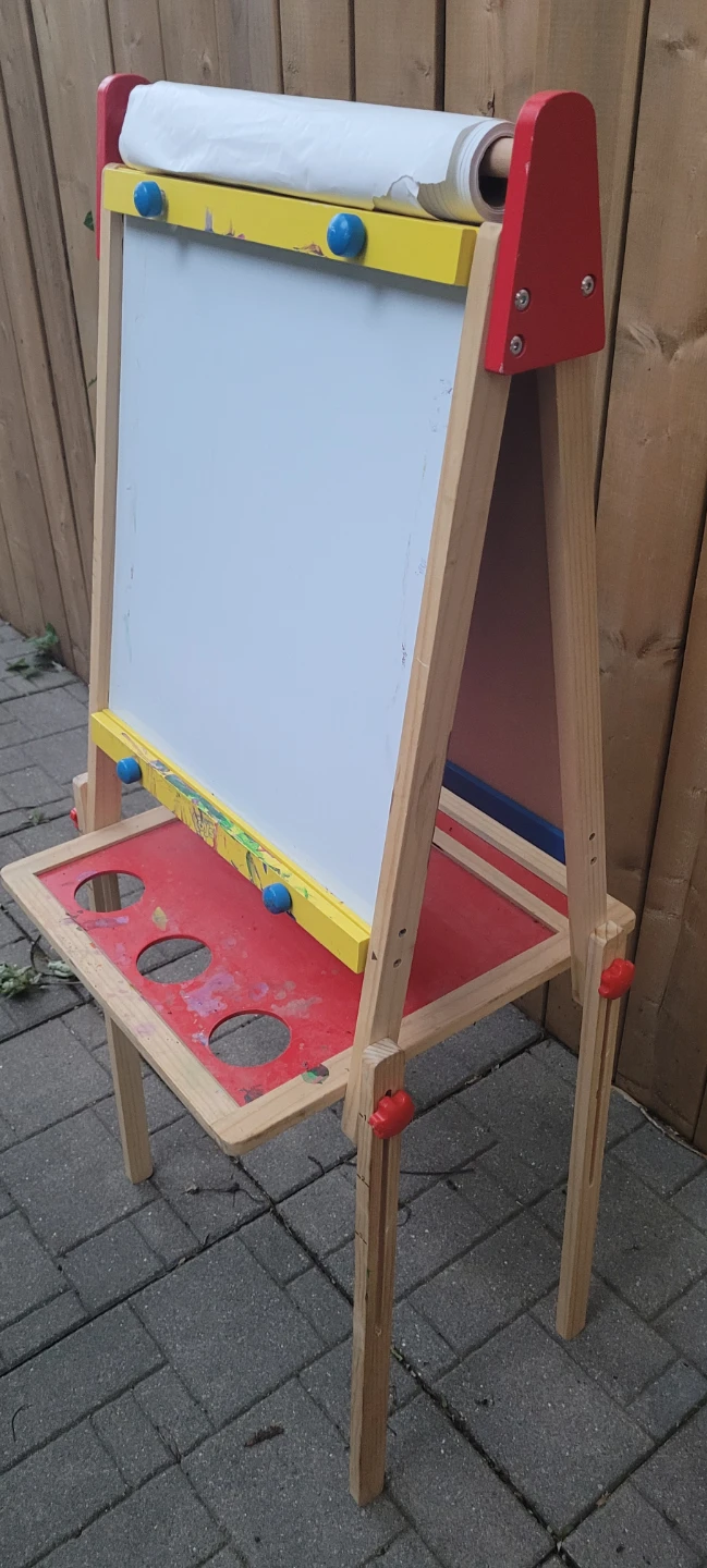 Kids Art Easel with Chalkboard and Whiteboard - photo 3