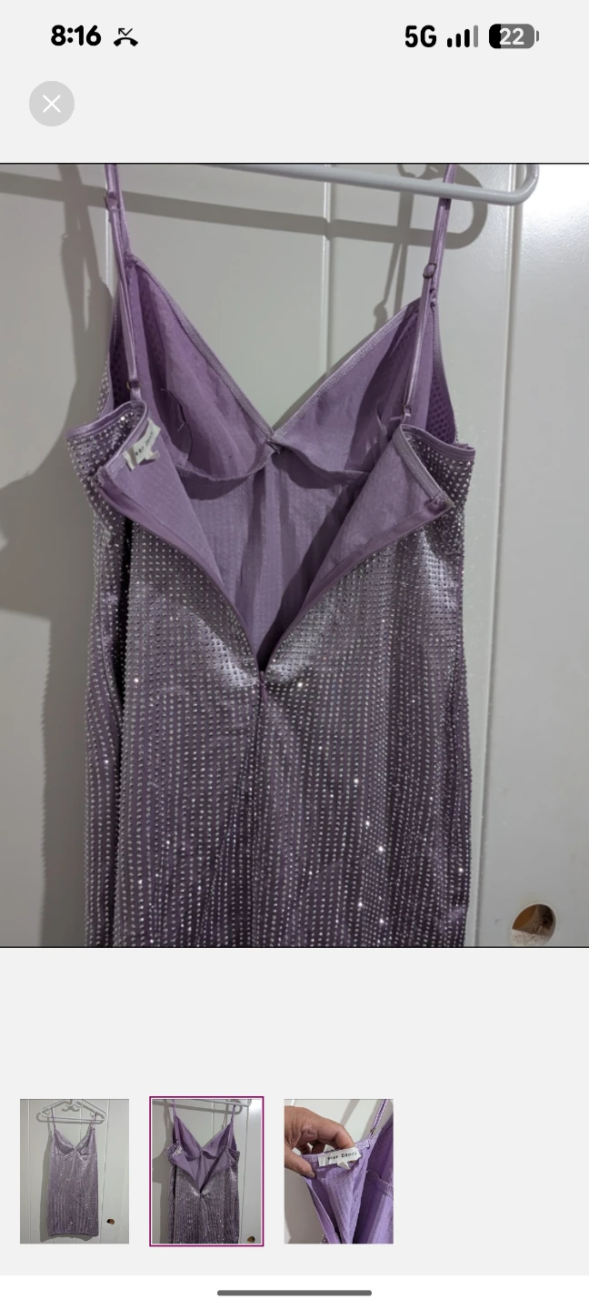 Bear Dance Lilac Sequin Mini Dress - photo 3