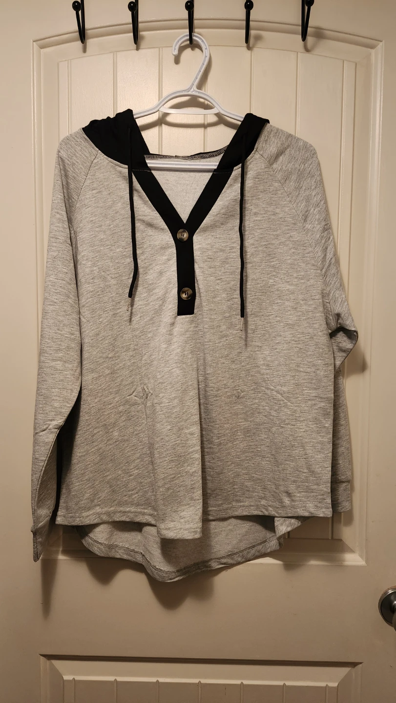 KISSMODA Women's Grey Hoodie - photo 3