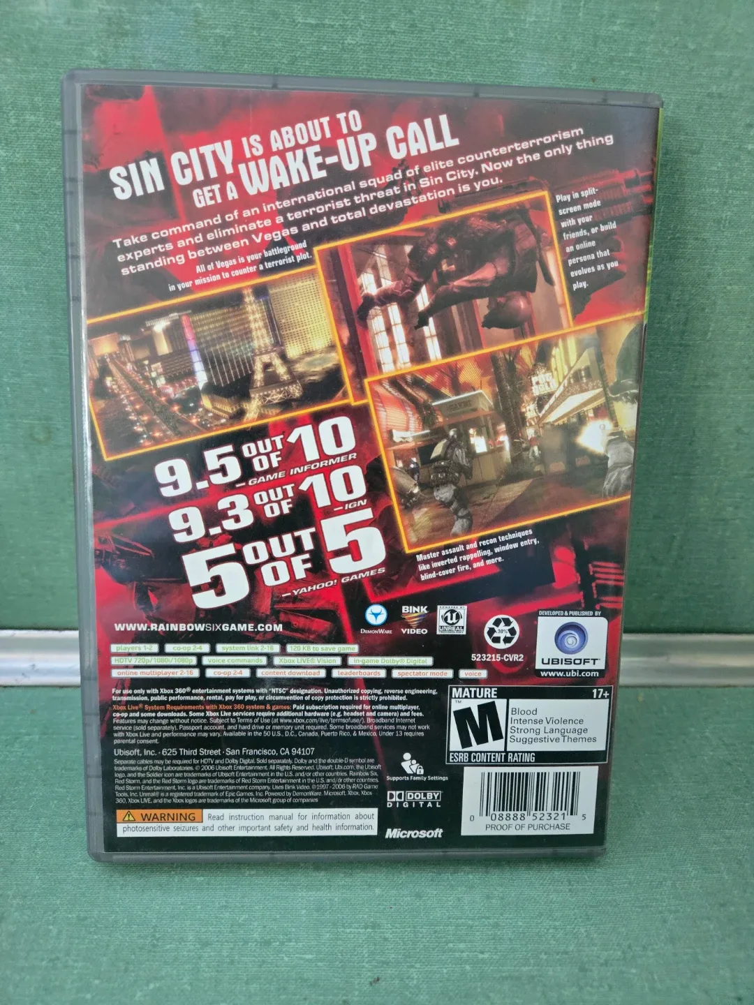 XBOX 360 Rainbow Six Vegas - photo 2