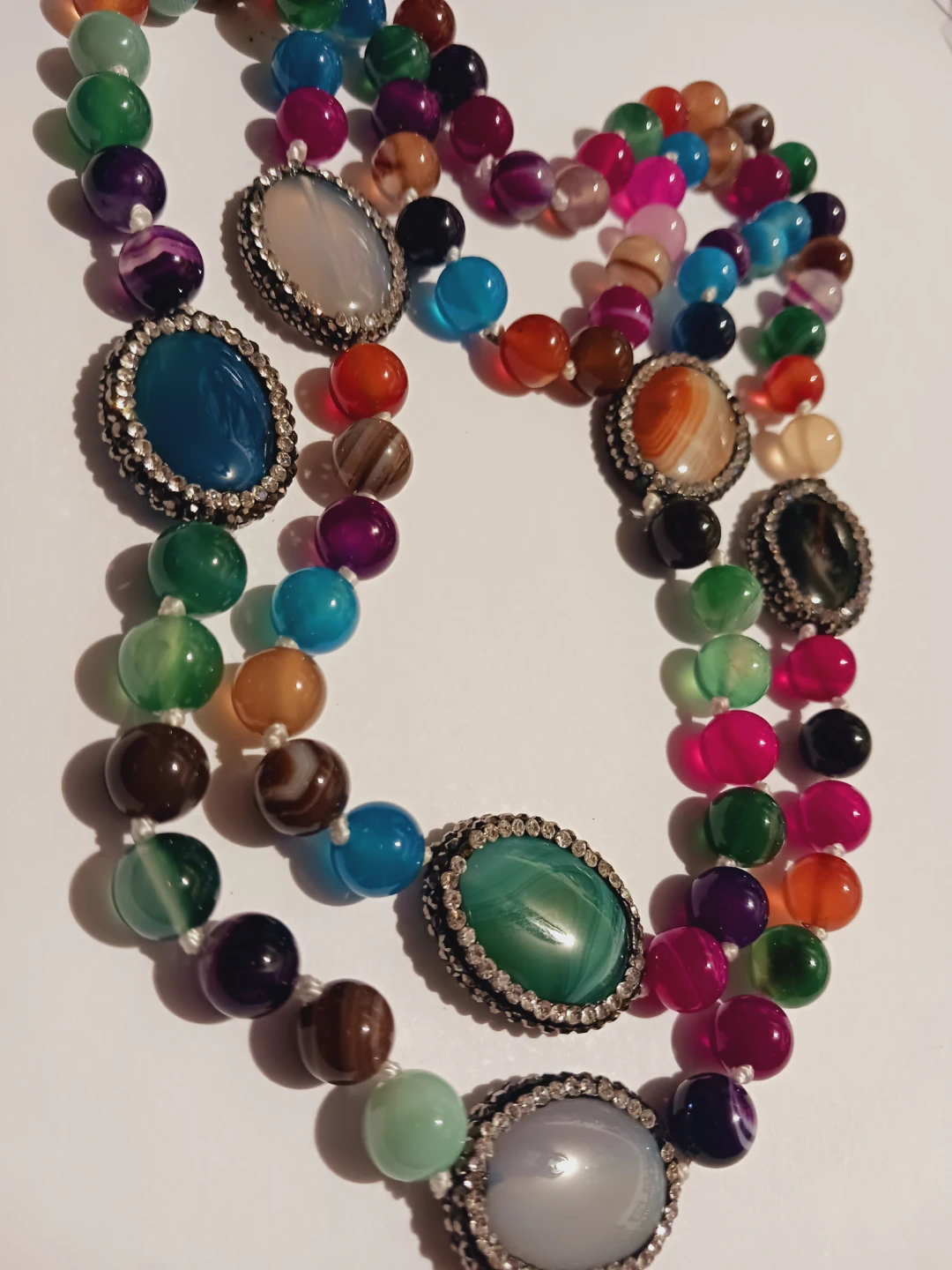Gorgeous Genuine Agate Gemstones Necklace - photo 4