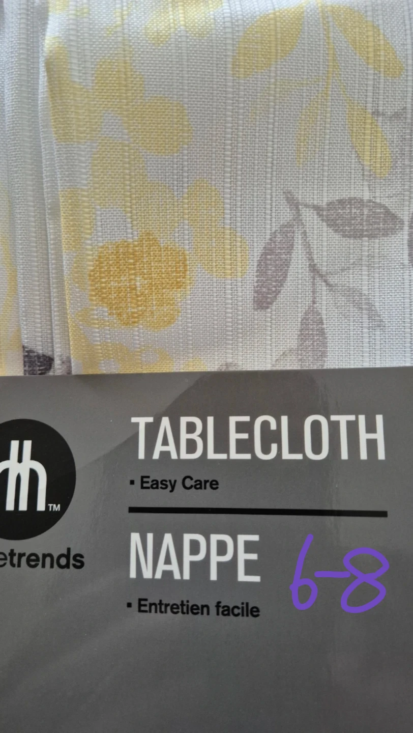 Tablecloth Floral Pattern 6-8