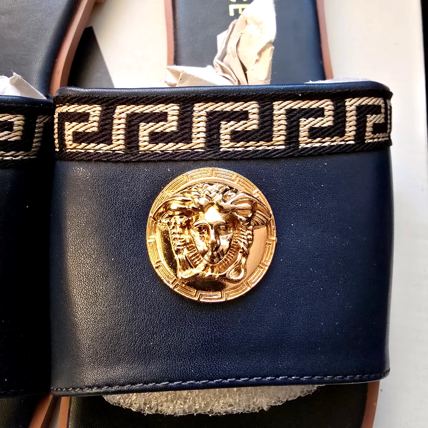 Brand new High Fashion women sleepers Gold Blue - photo 2