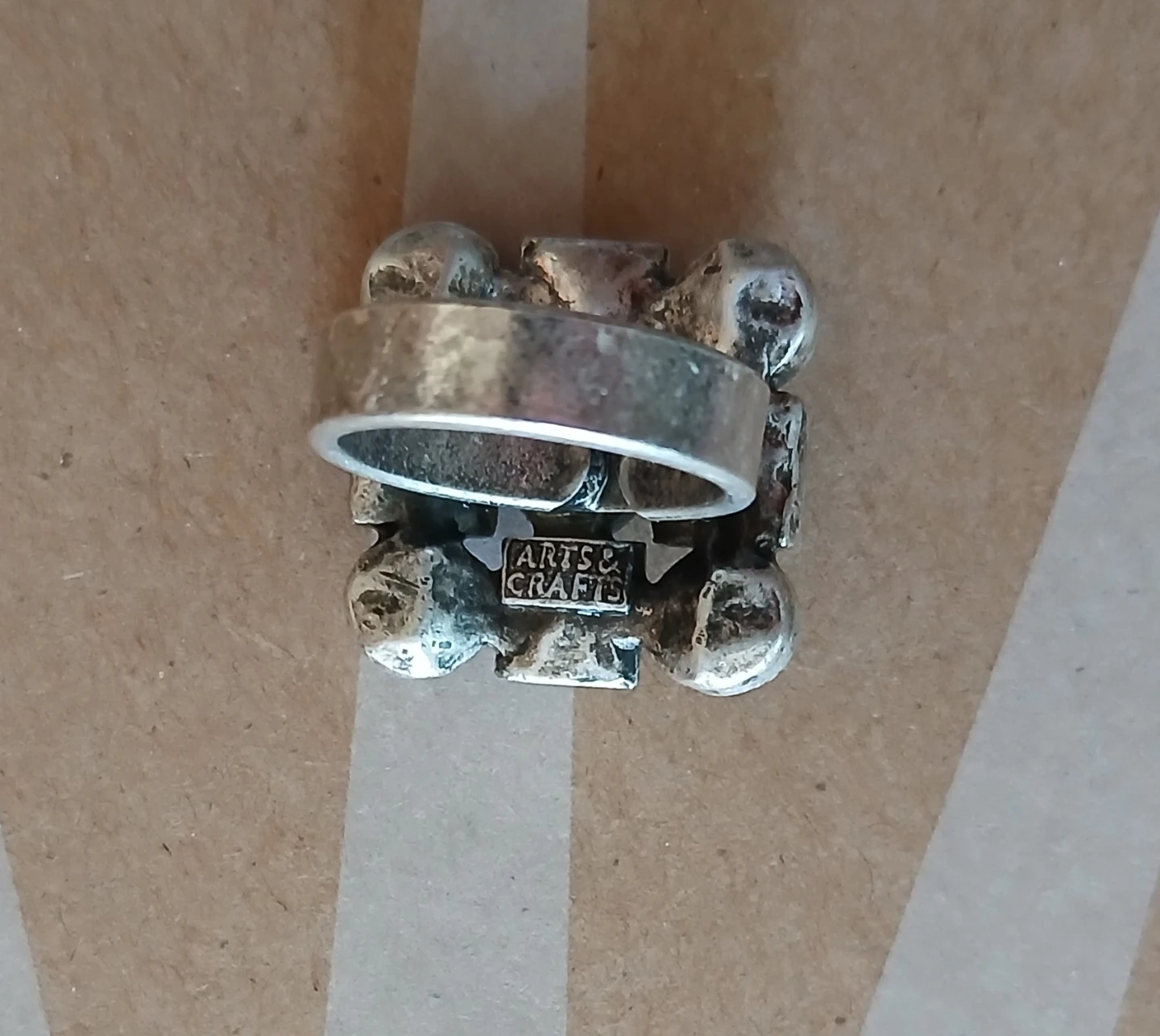 Arts & Crafts Ring with Crystals - photo 2