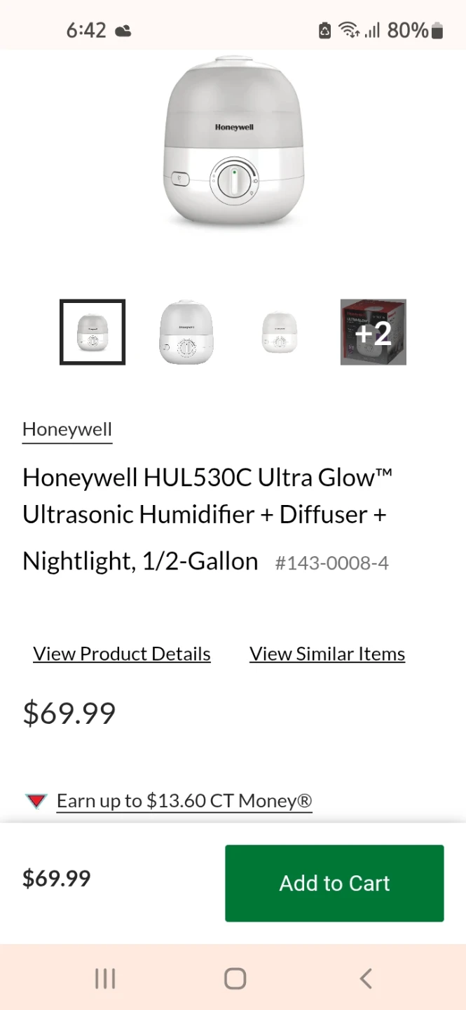Honeywell HUL530C Ultra Glow Humidifier - photo 2