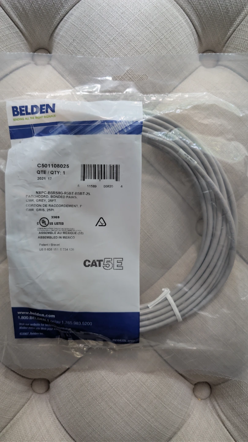 Belden Patch Cord - Grey
