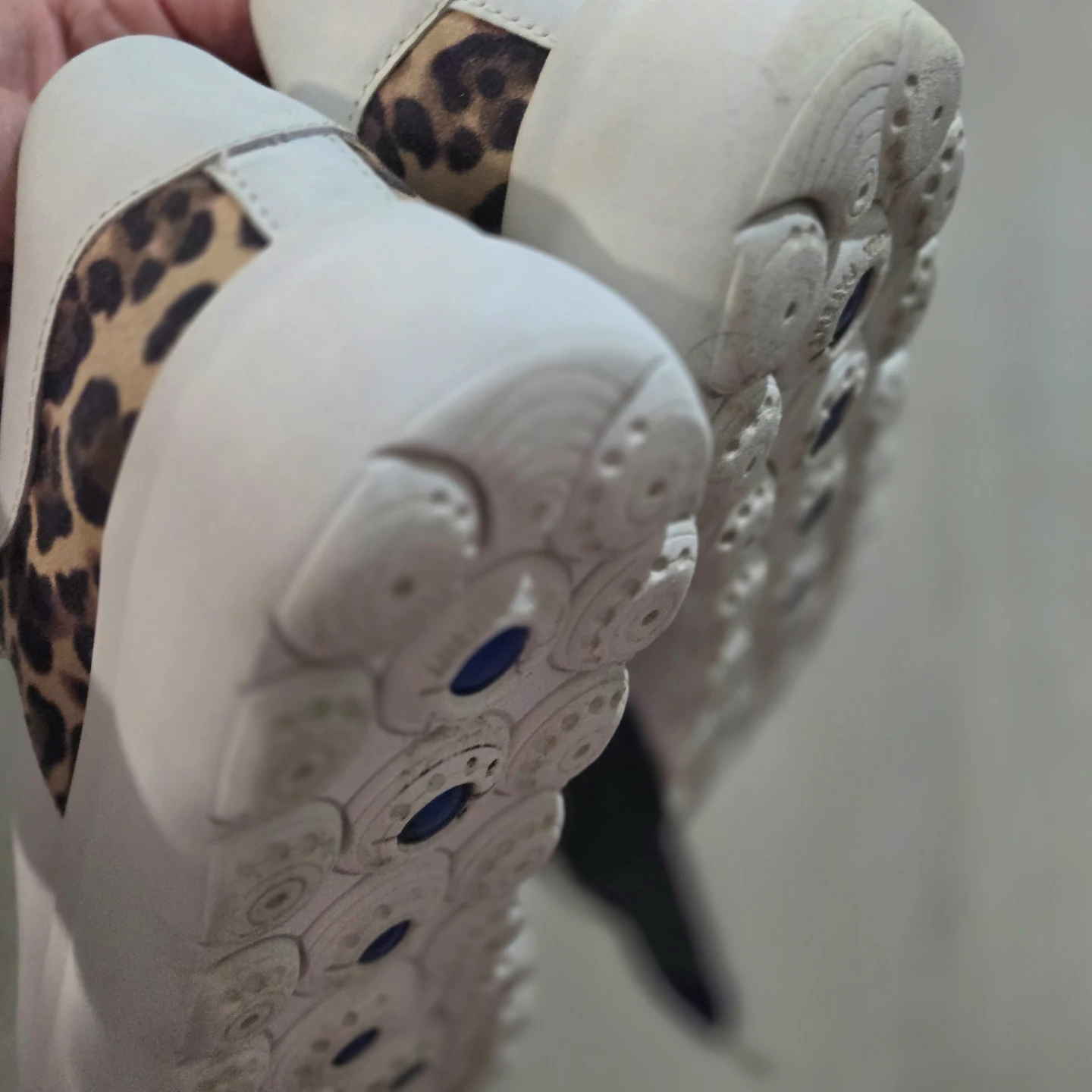 GEOX White Leopard Print Ribbon Sneakers - EUR 39 - photo 5