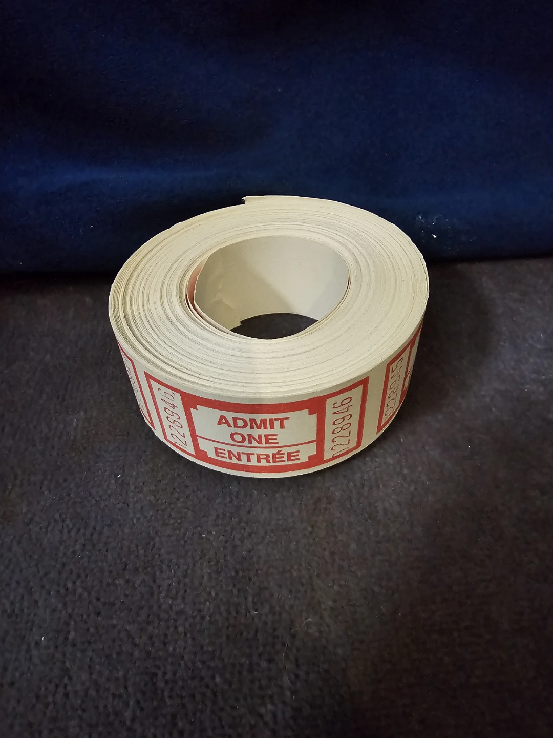 Roll of Admit One Tickets