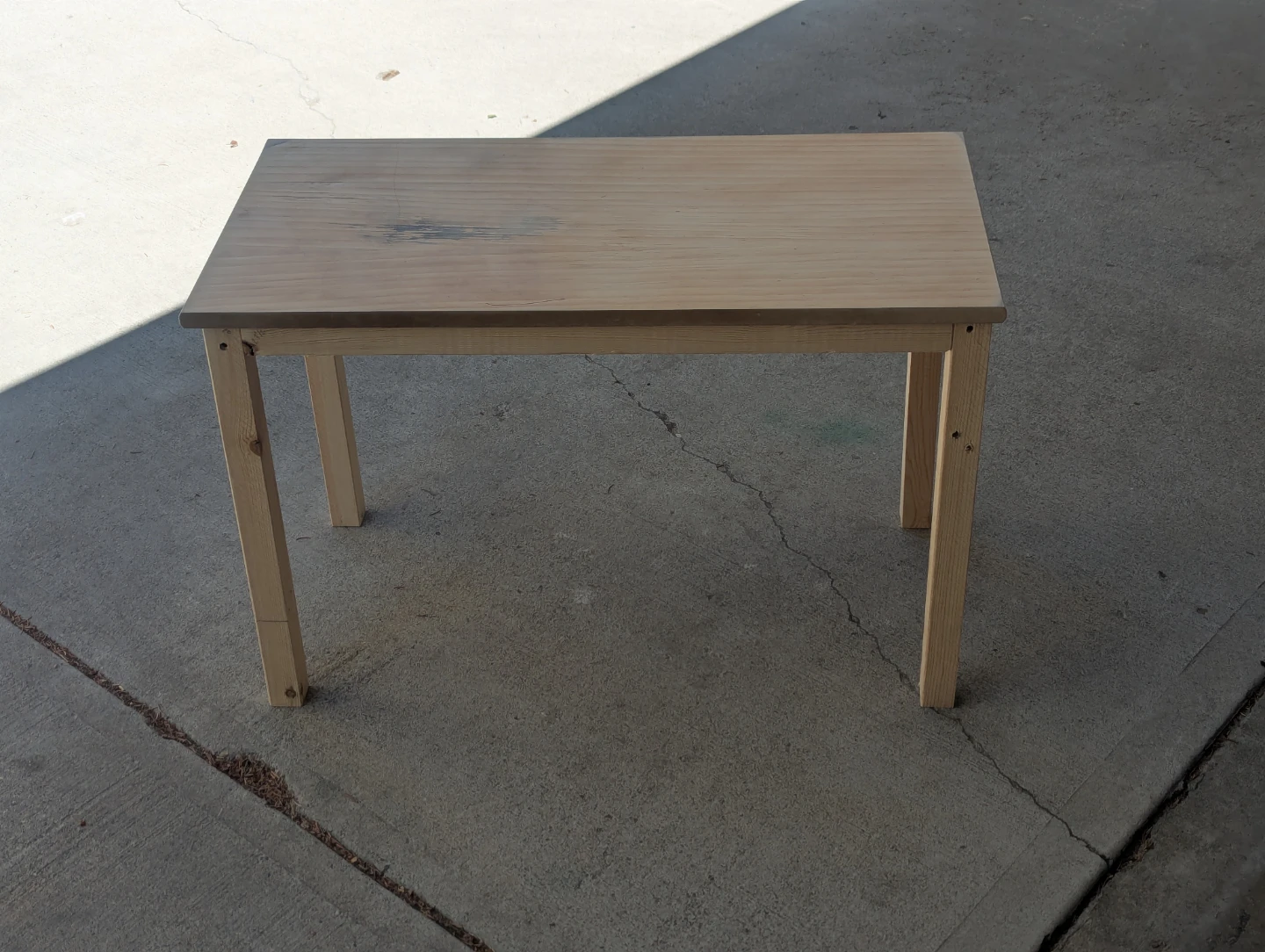Handmade Pine Narrow Coffee Table