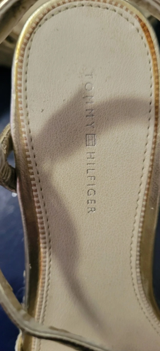 Tommy Hilfiger Gold Espadrille Wedge Sandals - photo 4