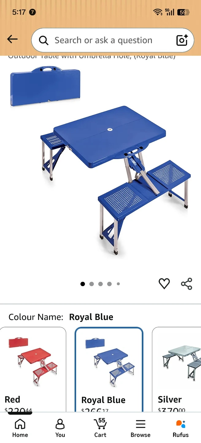 PICNIC TIME Folding Picnic Table