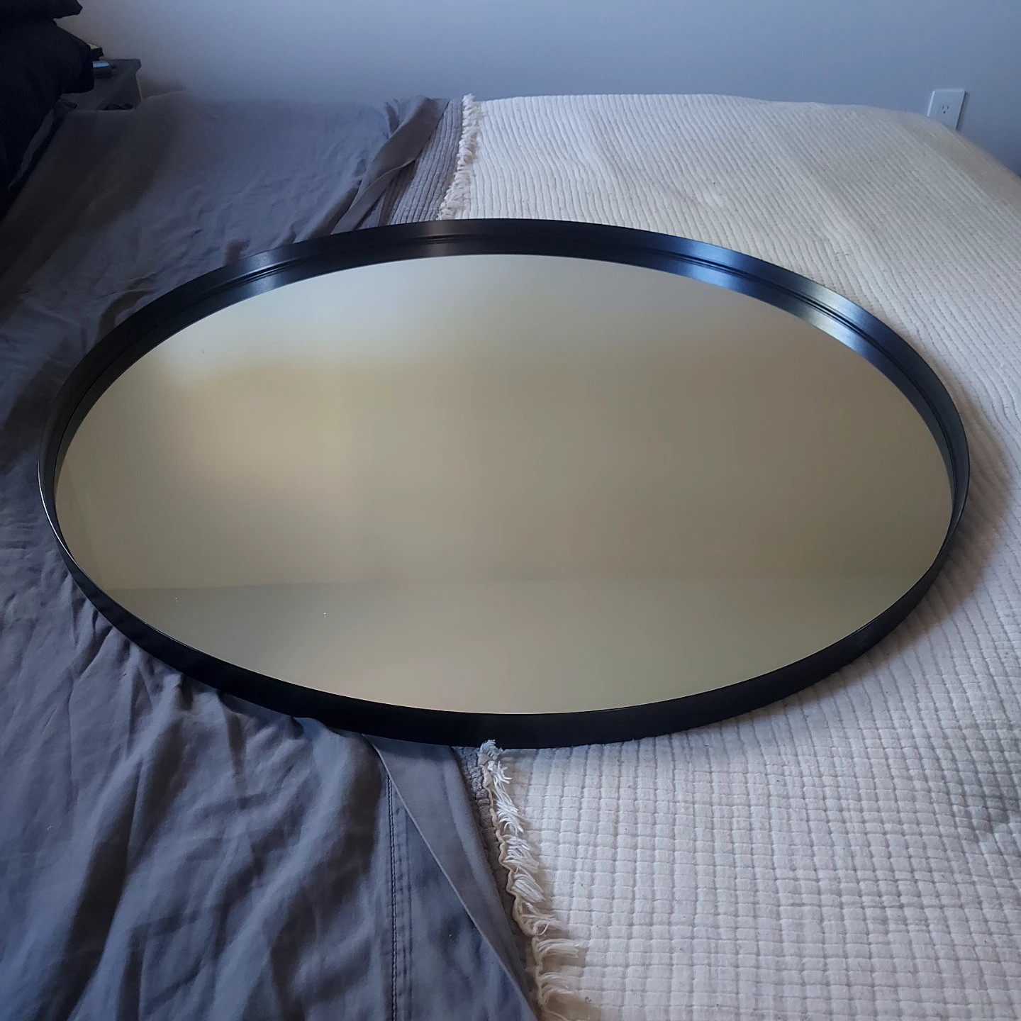 36 inch black round mirror - photo 3