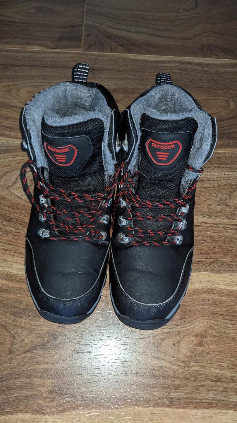 Black "Outdoor" Boots (Sole has pinholes)