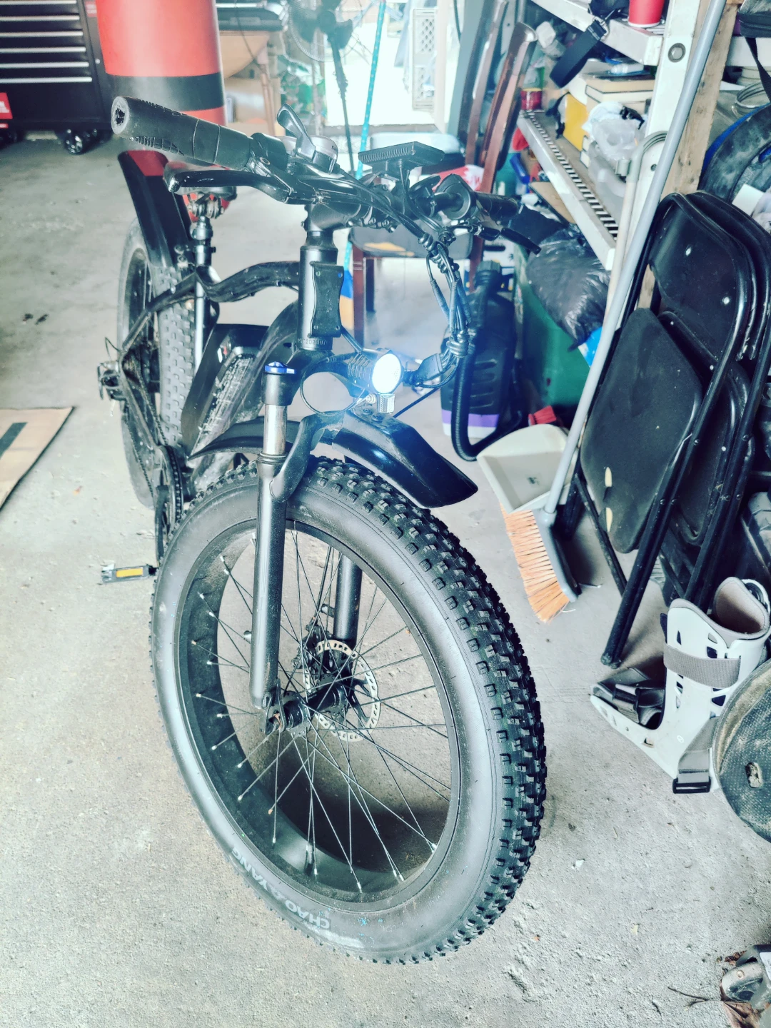 HL Black Fat Tire Electric Bike
