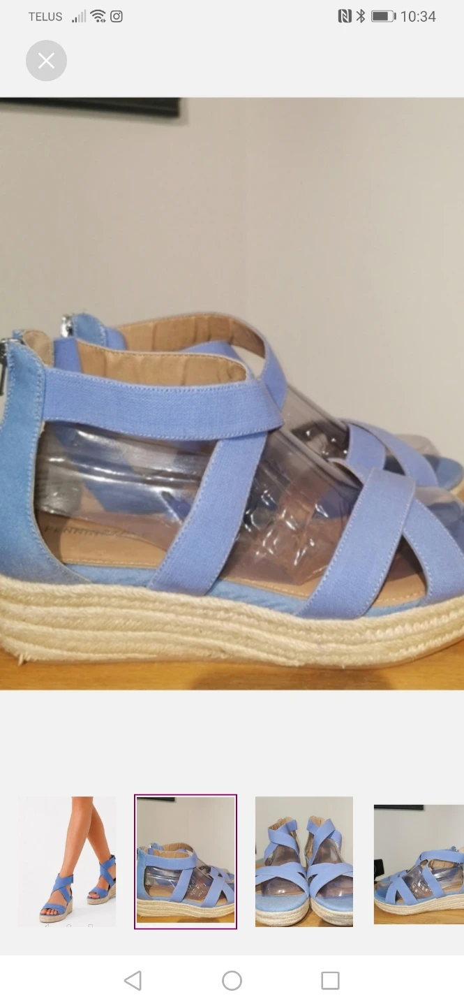 New Pennington 11WBlue Espadrille Wedge Sandals - photo 2