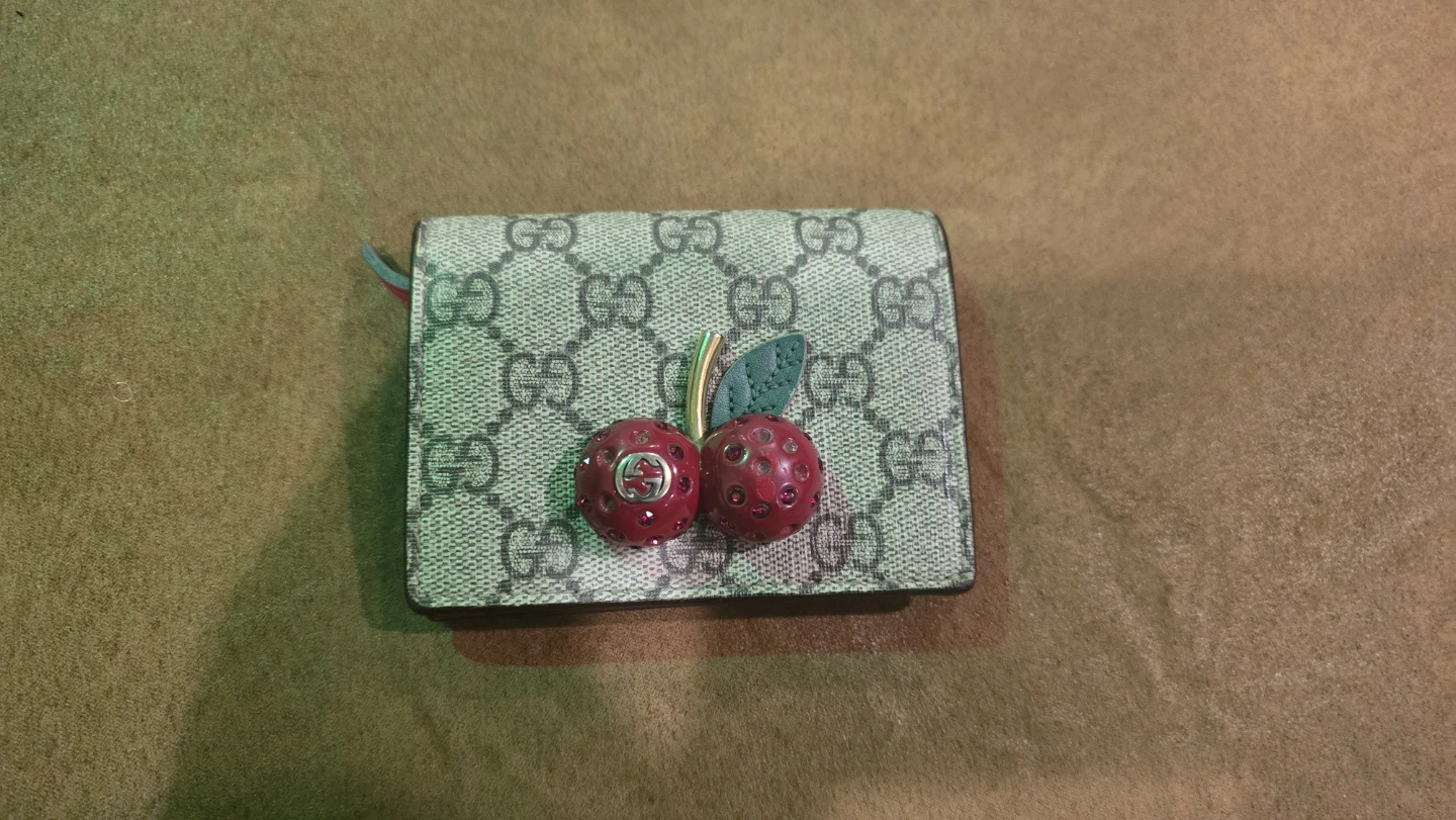 Gucci GG Marmont Cherry Card Case