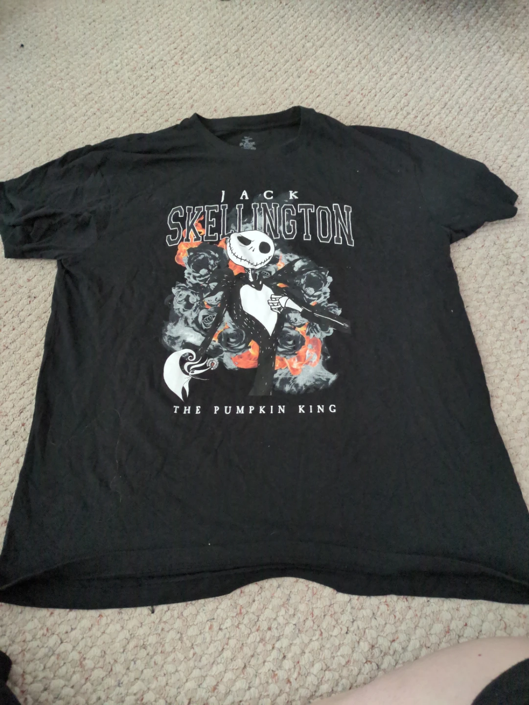 Black Jack Skellington The Pumpkin King T-Shirt XL