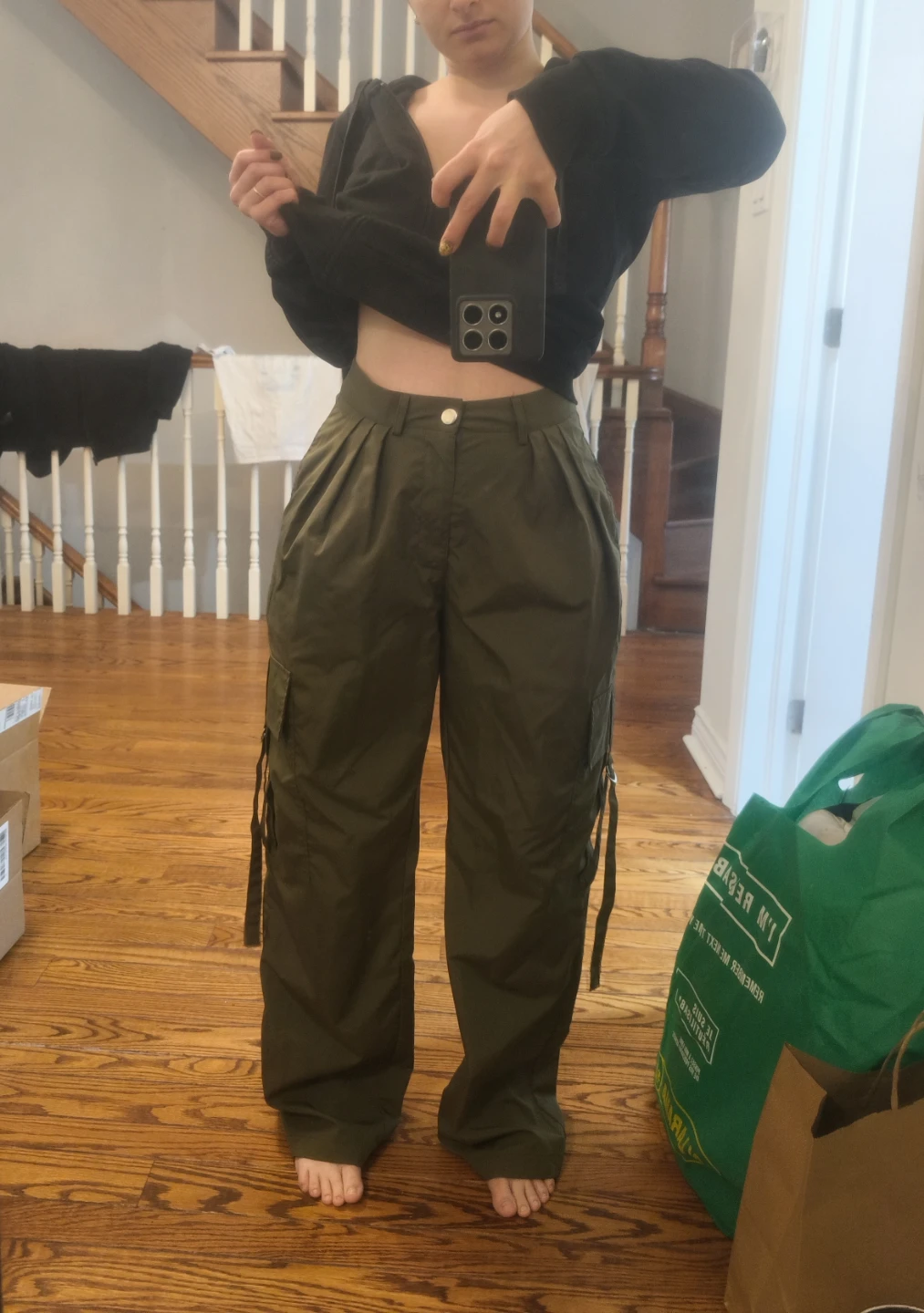Olive Green Cargo Pants