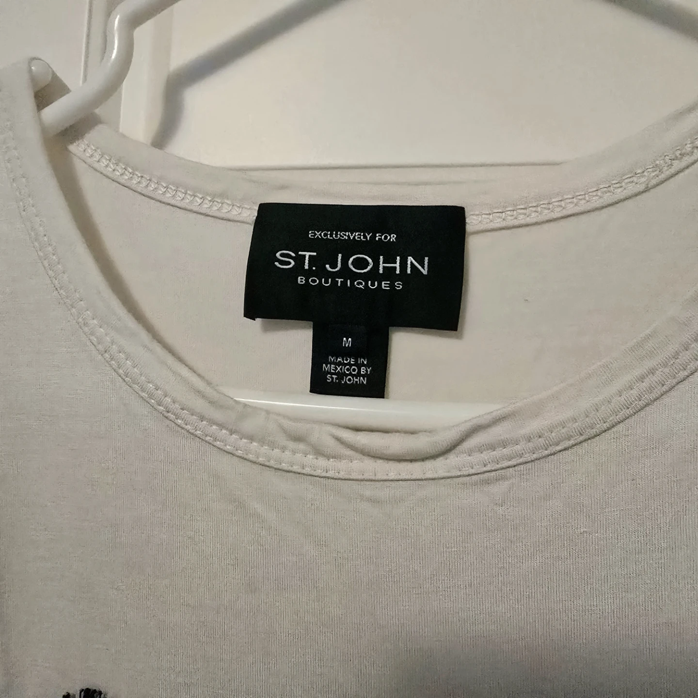 St. John Boutiques Exclusive  Tank Top with Black Lace Overlay - photo 2