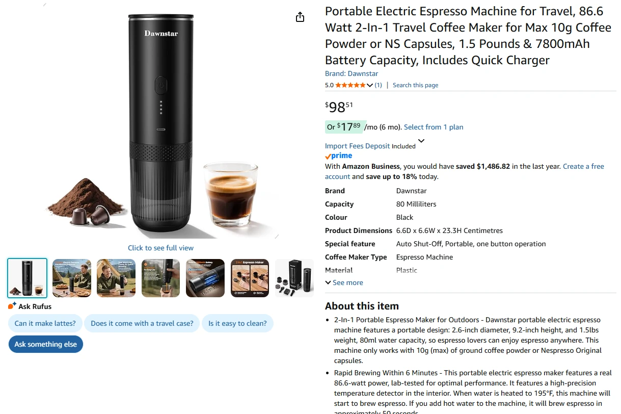 Portable Electric Espresso Machine - photo 2