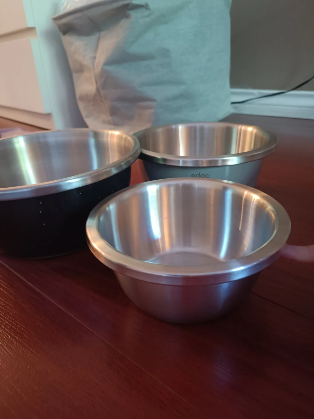 Set of 3 Stainless Steel Mixing Bowls