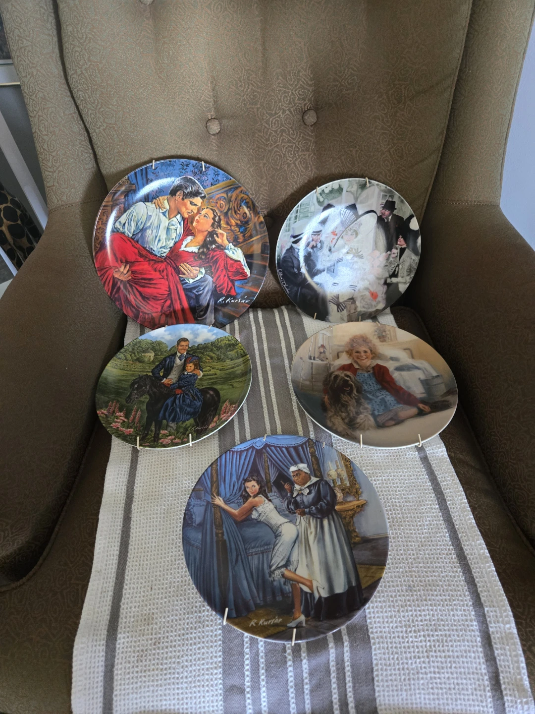 Collection Plates Gone with the Wind