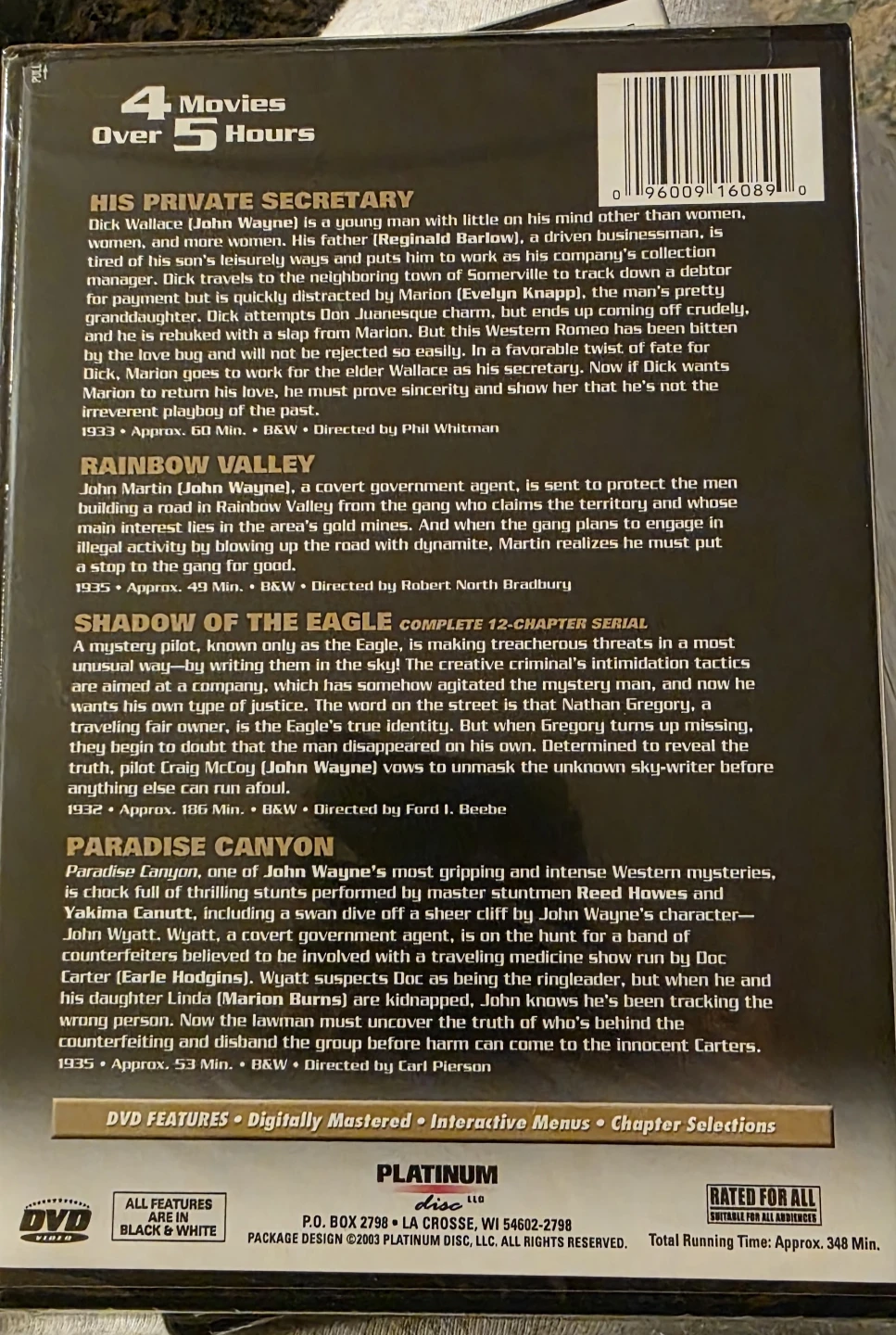 John Wayne 9 Feature Films DVD Collection - photo 4