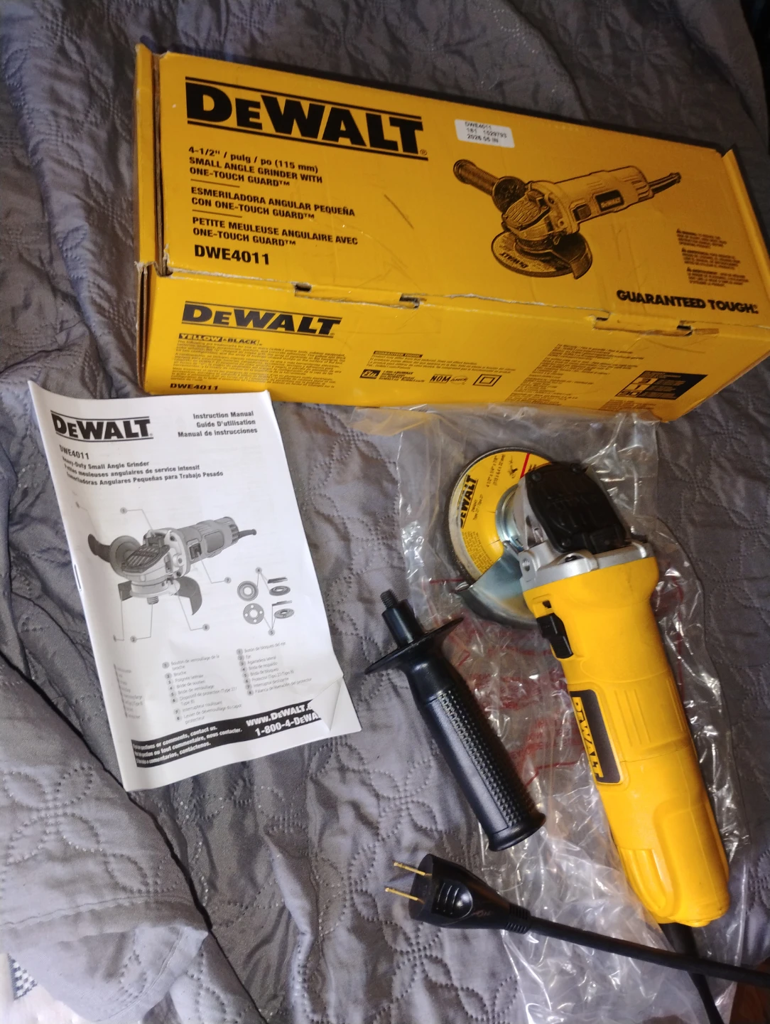 DEWALT DWE4011 4-1/2" Small Angle Grinder