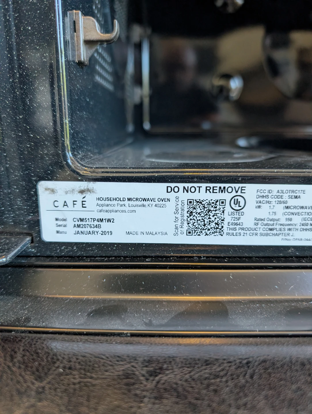 GE Café Countertop Microwave CVM517P4M1W2 - Stainless Steel - photo 2