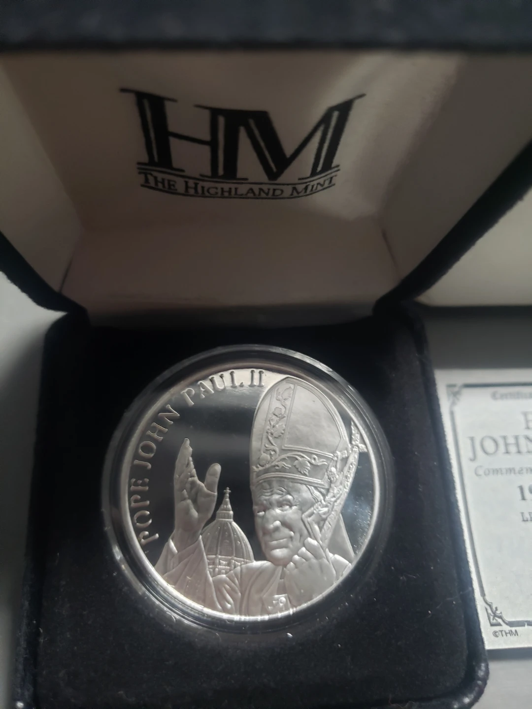 Silver overlay coin with certificate trades. - photo 2