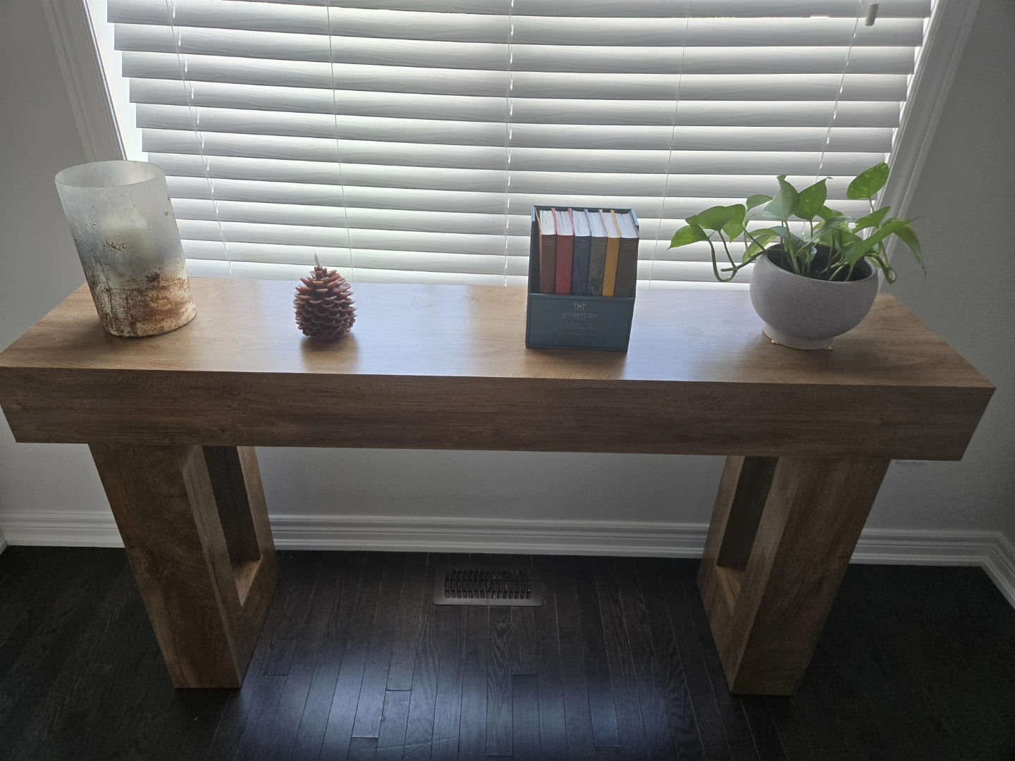 Wooden Console Table 63"