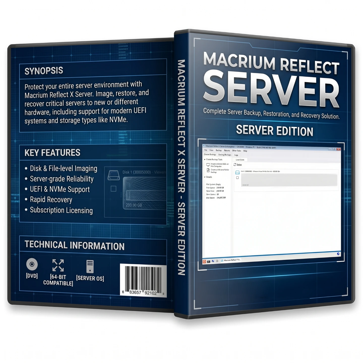 Macrium Reflect X Server Bootable DVD