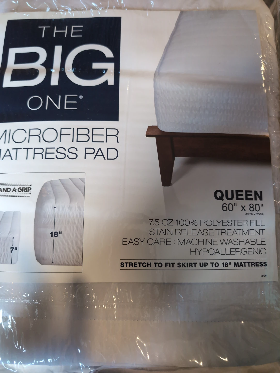 The Big One Microfiber Mattress Pad - Queen
