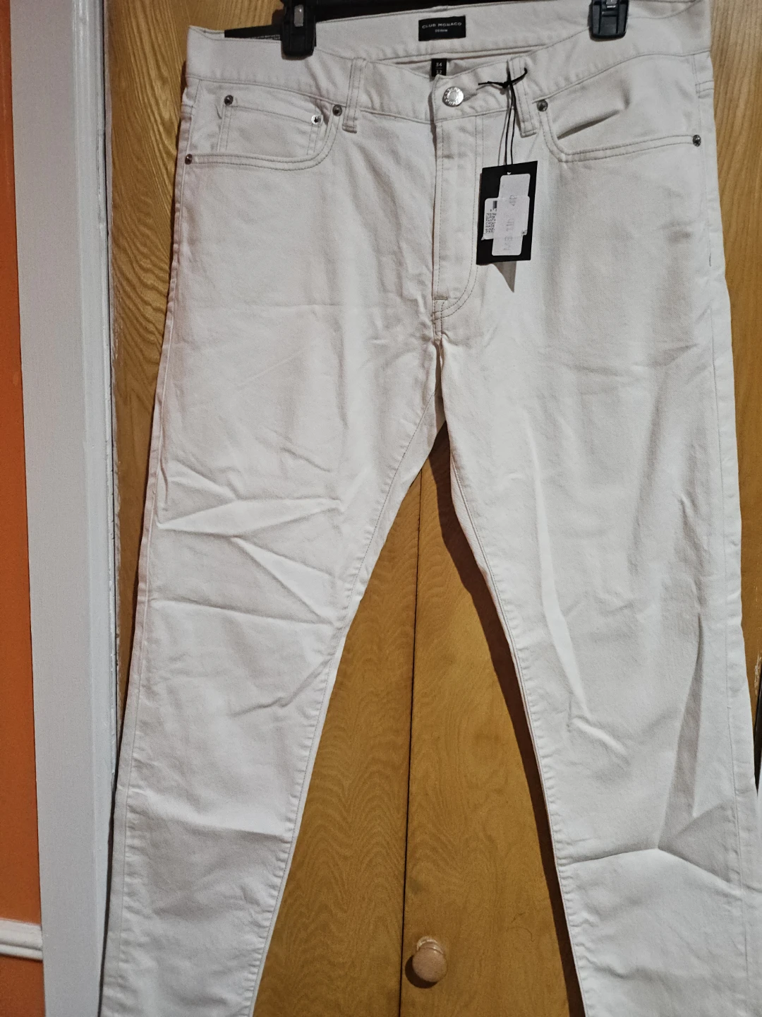Club Monaco White Denim Jeans 34/32 - photo 2