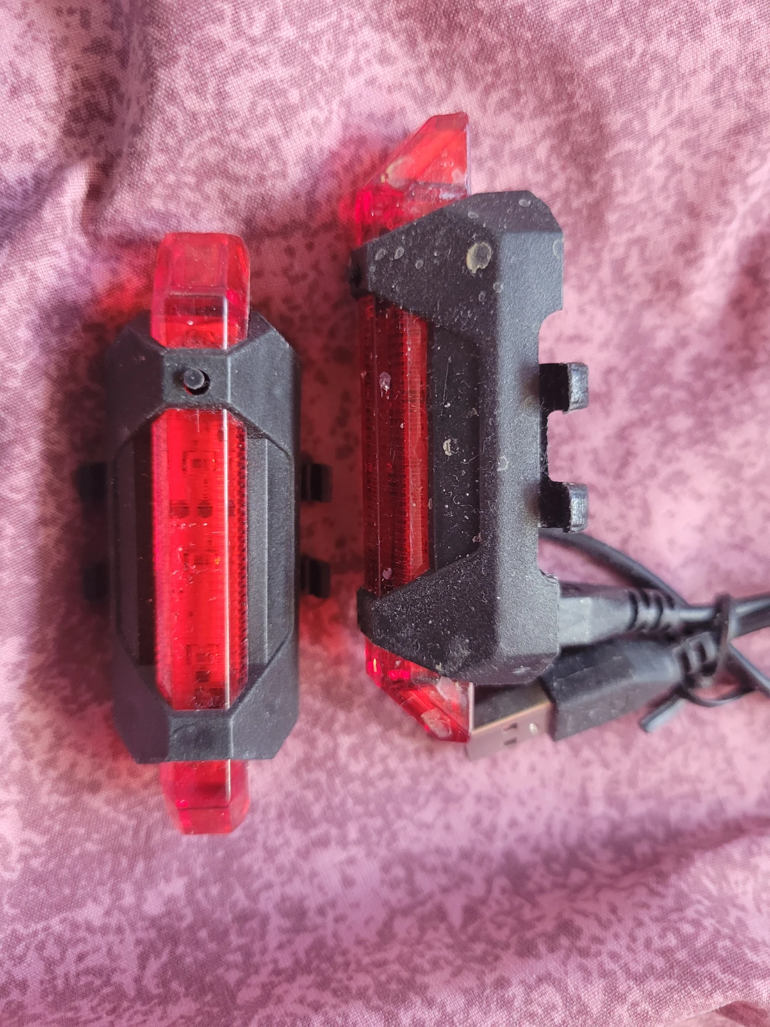 2x Rechargeable LED Bicycle Tail Lights