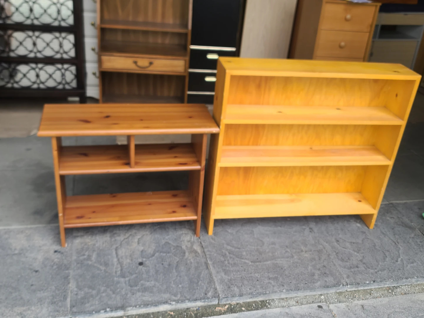 Wooden Bookshelf and Storage Unit