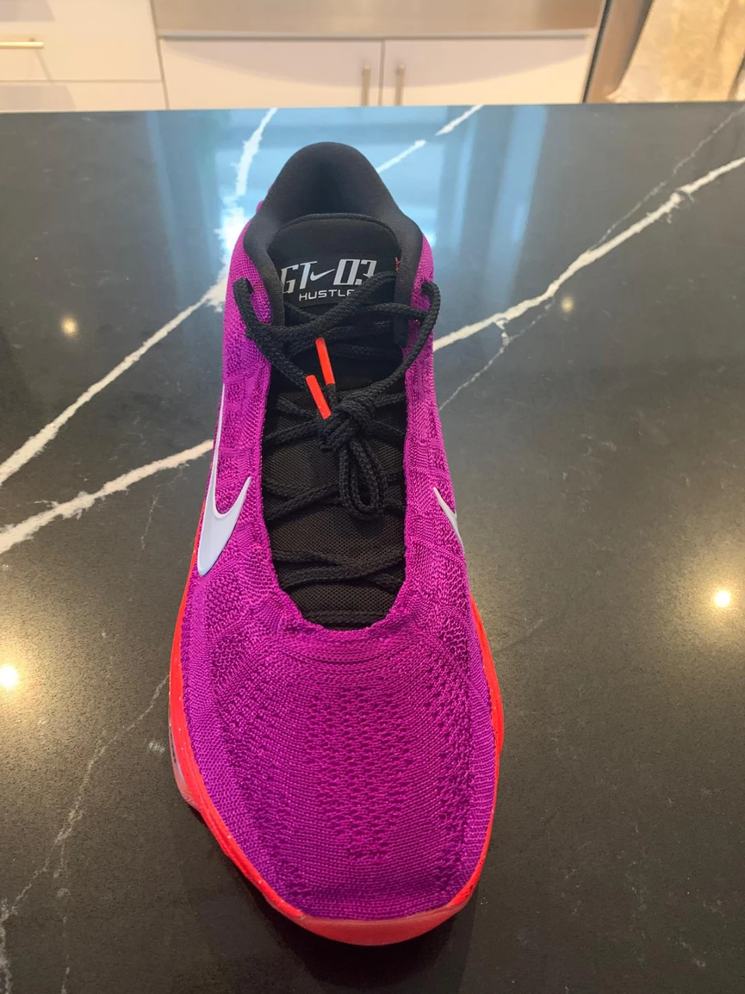 Nike GT Hustle 2 Purple Orange Basketball Shoes - photo 3