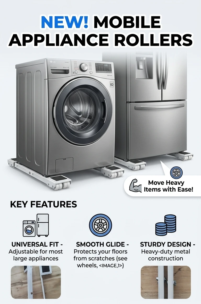 Adjustable Appliance Roller Set