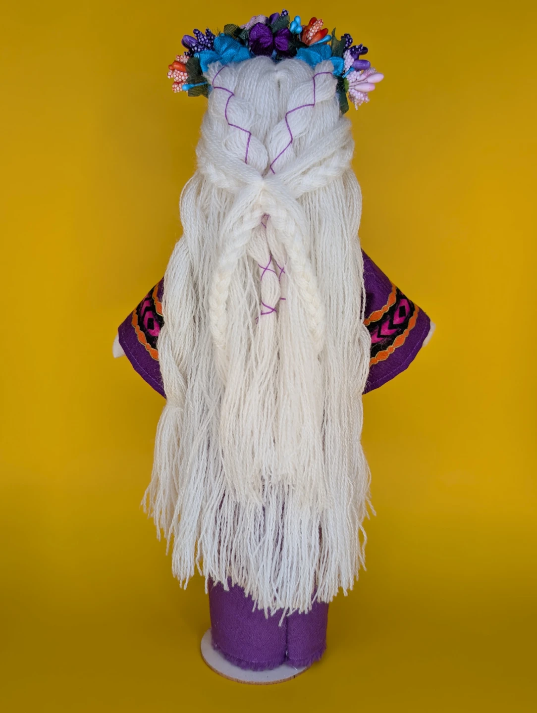Handmade Purple Motanka Berehynia - Ukrainian heritage - photo 4